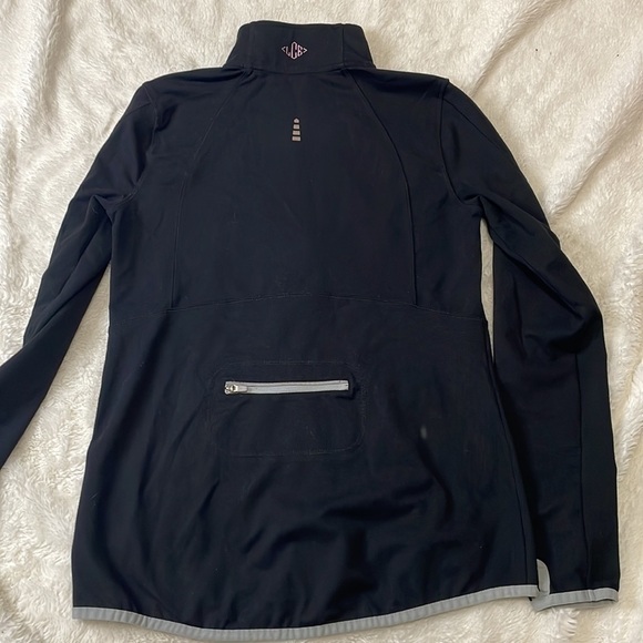 Lands End Black Zip Up Jacket - Picture 3 of 4